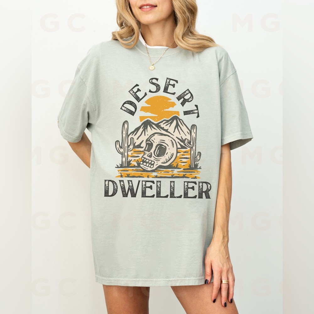 Comfort Colors Desert Dweller Distressed Graphic Tee Shirt - Picture 3 of 10